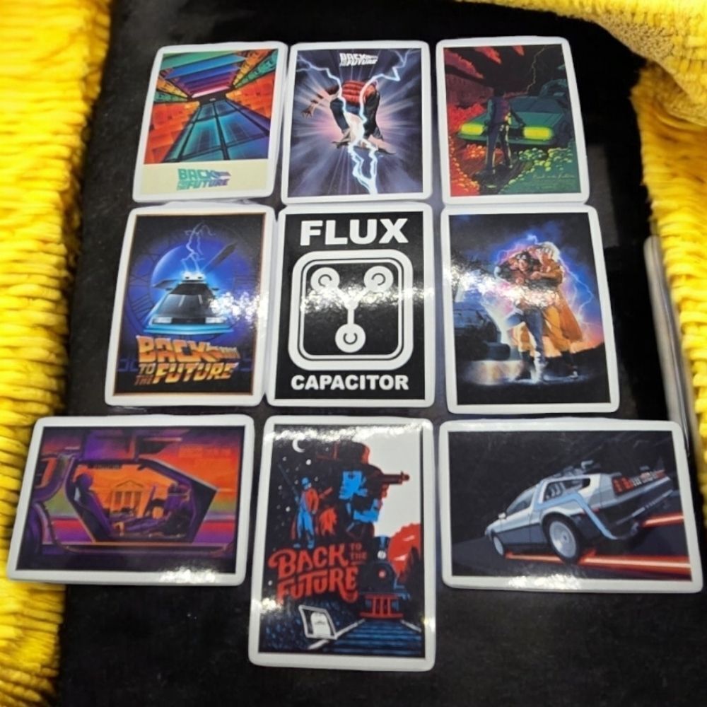 Back to the Future Sticker Set Waterproof Decals Variety Pack Iconic Movie Fans